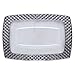 DecorLine Clear and Silver Dessert Rectangle Bowls - 5 oz. | Diamond Collection | Pack of 10