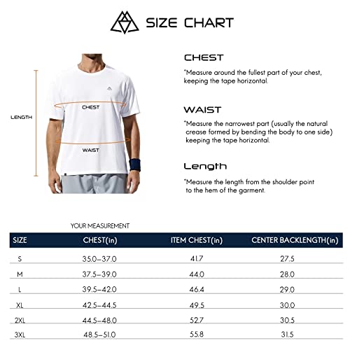 Haimont Workout Shirts For Men-Short Sleeve Quick Dry Athletic Shirts, Breathable Polyester Running T-Shirts, White, Xl #TOP6
