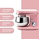Clatronic® Küchenmaschine 1100 Watt | Knetmaschine 5L | inkl. Knethaken, Rührhaken und Schneebsen | für bis zu 3 kg Teig | robustes Spezialgetriebe | Food Processor | Teigmaschine KM 3711 pink