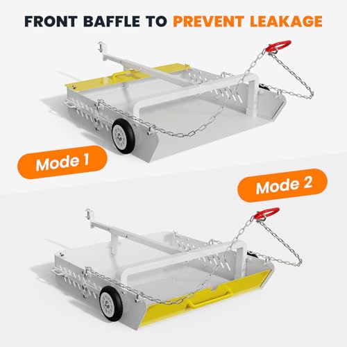 KaoShan 2-in-1 Horse Paddock Cleaner & Tow-Behind Trailer, Heavy Duty Manure Fork & Scoop, Efficient Yard Sweeper for Horse Manure, Drag Collector for Pasture/Yard Easy Cleanup - Thumbnail 2