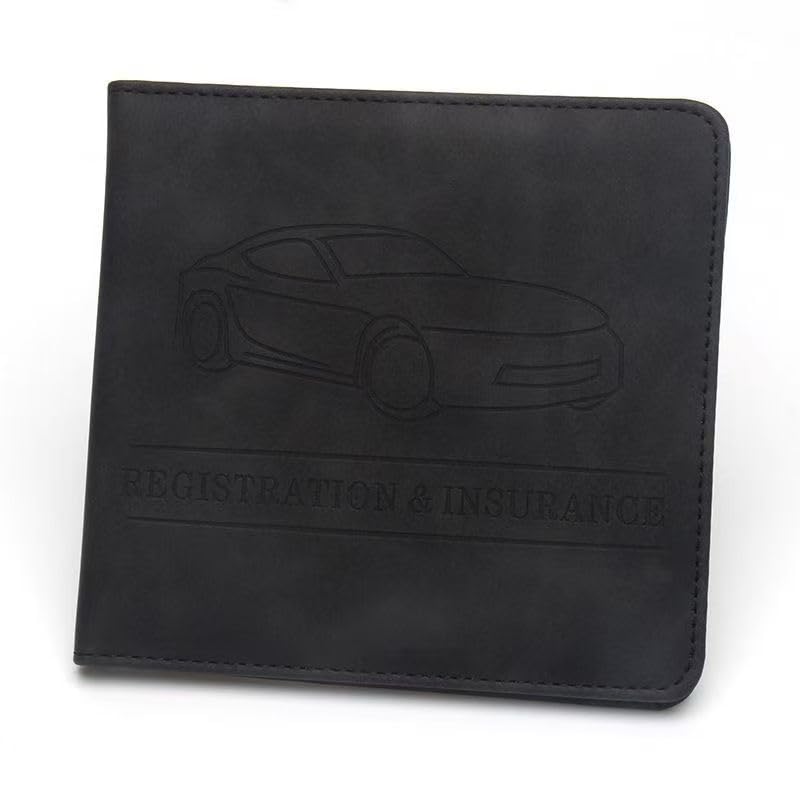 Auto Dokumentenmappe für BMW 1er 2er 3er 4er 5er 6er 7er X2 M3 M5 Z8 GT, Auto Fahrzeugschein Hülle Etui Zulassungsbescheinigung Schutztasche Zulassungshalter,A