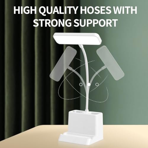 Niwlix Desk Light Lamp for Study Table Lamp for Kids Teens with Pen Phone Holder Mini Gooseneck, College Dorm Room Lighting for Computer Keyboard... - Image 6