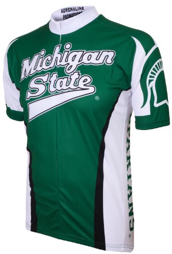NCAA Michigan State Cycling Jersey, Green, Large