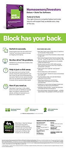 Image of H&R Block Tax Software Deluxe + State 2019 Mac [Mac Online Code]