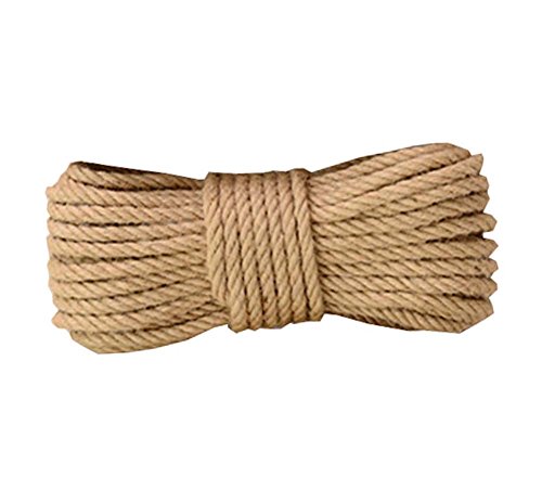 Corda for bondage, corda da giardino, corda di iuta 20 metri (65 piedi) 12 mm corda di canapa for confezioni regalo di artigianato artistico