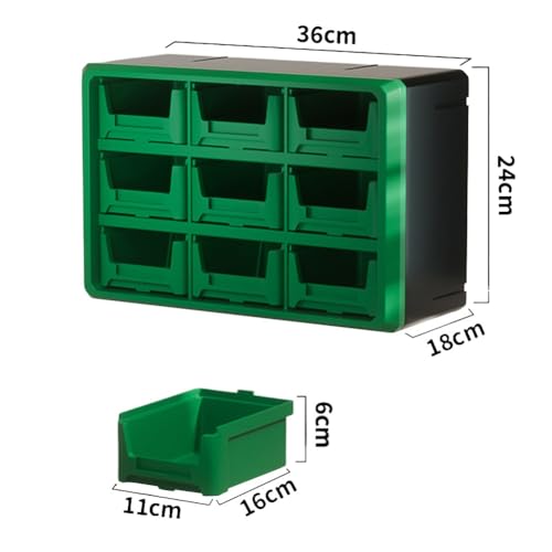 Boîte de rangement 9 compartiments pour ne plus perdre vos petites pièces PP