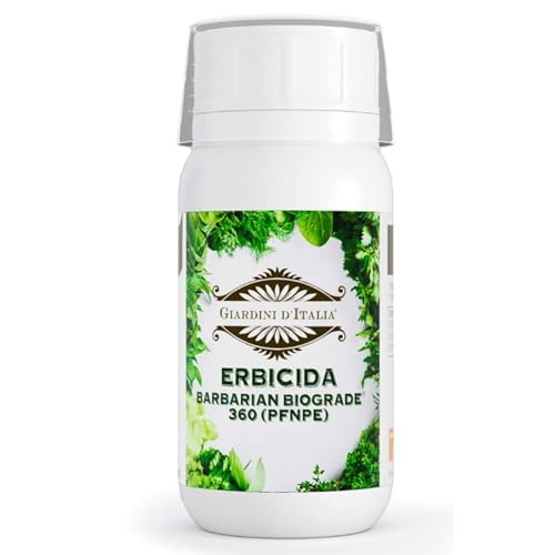 giardini d'italia - erbicida diserbante totale ad azione sistemica per il controllo di graminacee e dicotiledoni, diserbante in formula idrosolubile contro piante infestanti a base di glisofate, 250ml