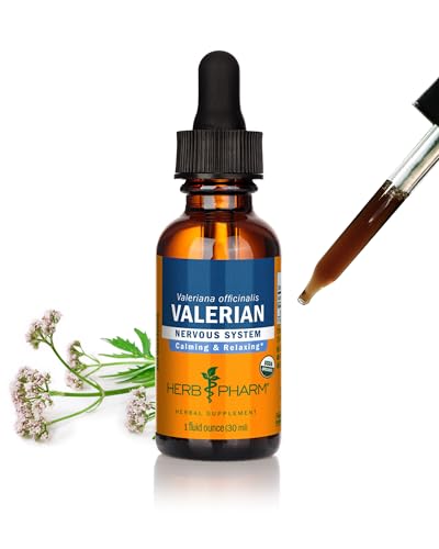Herb Pharm Certified Organic Valerian Liquid Herbal Extract 30ml | Traditionally Used for Relaxation & Restful Sleep | Adaptogenic Herbal Food Supplement