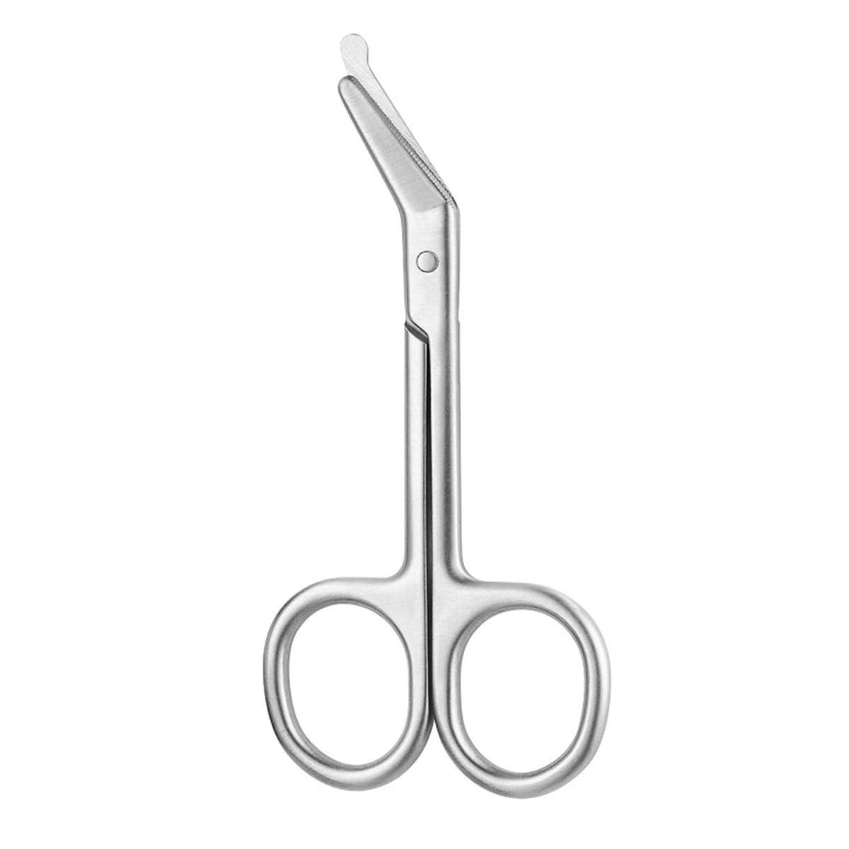 Forbici per stomia - Forbici per stomia con punta rotonda smussata per la cura della colostomia e ileostomia, in acciaio inossidabile, 11,2 cm, 1 pezzo
