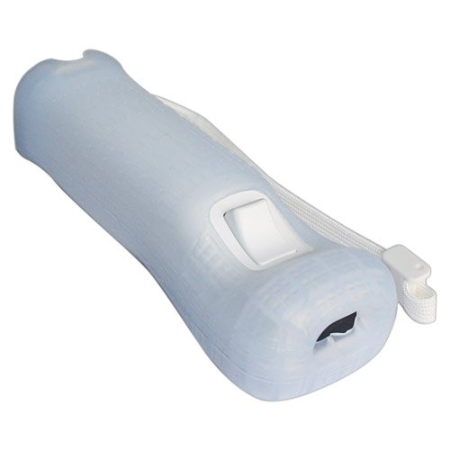 Skque Motion Plus Remote Controller with Silicone Skin Case Cover for Nintendo Wii, White