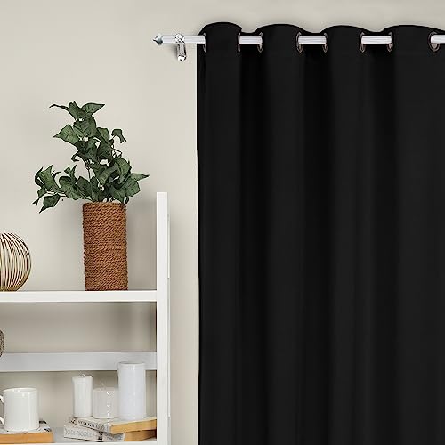 Utopia Bedding Blackout Curtains Grommet Thermal 2 Panels Drapes [Black, 55 x 69 Inches] Sound Insulated Curtain for Bedroom and Living Room - Image 6