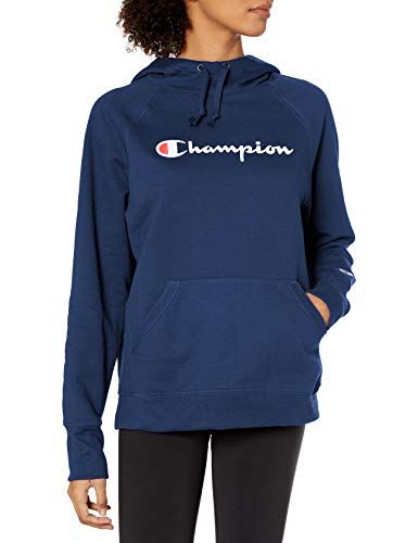 Champion Women's Powerblend Hoodie, Navy, Small