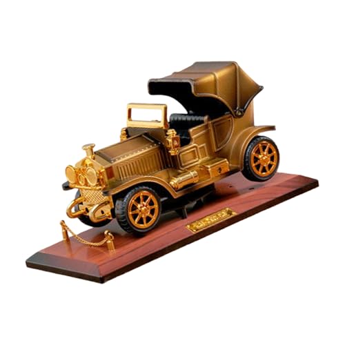 Nostalgic Railway Train and Classical Car Model Wind Up Music Box with Base for Shelf Desktop Decoration Ornament Gift Nostalgic Railway Train Antique Car Model Music Box Hand Cranked Mechanical Home