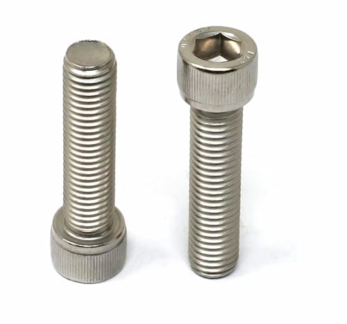 Image of iexcell 5 Pcs M12 x 50mm Thread Pitch 1.75 mm Stainless Steel 304 Hex Socket Head Cap Screws Bolts Kit