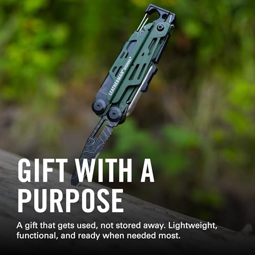 Image of LEATHERMAN, Signal, 19-in-1 Multi-tool for Outdoors, Camping, Hiking, Fishing, Survival, Durable & Lightweight EDC, Made in the USA, Topographical Print