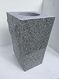 Upstate Stone Works Granite Vase Tapered 6'x6'x10' Gray