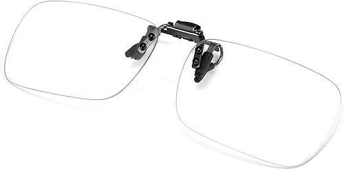 Miniatura 2 de FONHCOO Lentes de bloqueo de luz azul con clip para mujeres y hombres, clips en tus lentes de prescripción o lectura, ligeros, sin borde, antifatiga