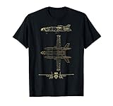 VVA-14 Plane Warbird Blueprint Schematics Diagram T-Shirt