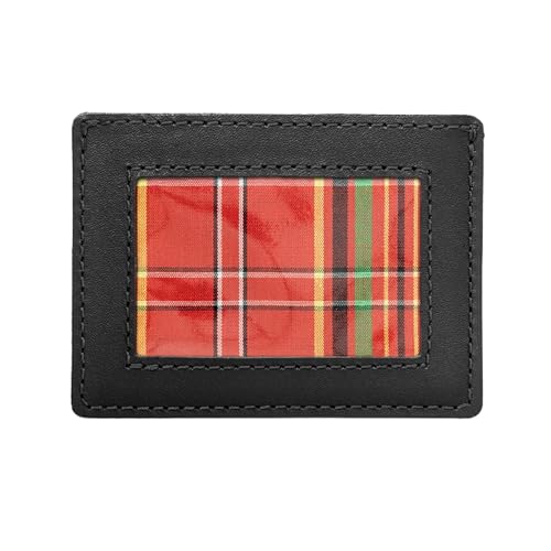 Flip Wallet NW109 – Slim Leather Wallet for Men – Minimalist Bifold with 6 Card Slots, ID Window, Unfolded Bill Pocket – Compact Front Pocket Design – Full-Grain Leather (Black)