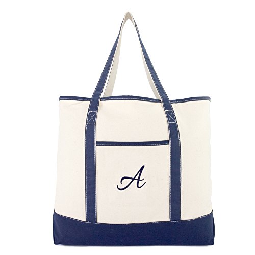 Bolso Tote personalizado para mujer azul marino miniatura 2