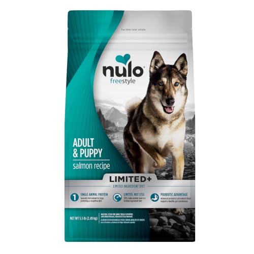 Image of Nulo FreeStyle Limited Ingredient Dry Dog Food - High Protein Salmon Recipe, Natural Grain Free Dog Food for Puppies & Adults, Small, Medium and Large Breed Kibble, 5.5lb Bag