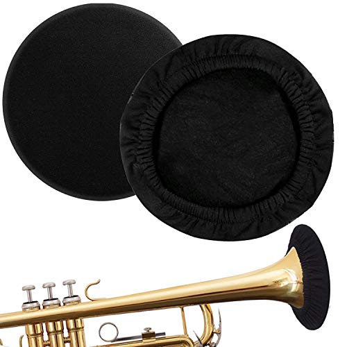 IDOXE Instrument Bell Cover Reusable Elastic Dust-proof Cover - 3' Thickening Flannelette Trumpet Cover for Bell For Trumpet Alto saxophone Bass Clarinet Cornet Bell Cover (7-8.75inch)