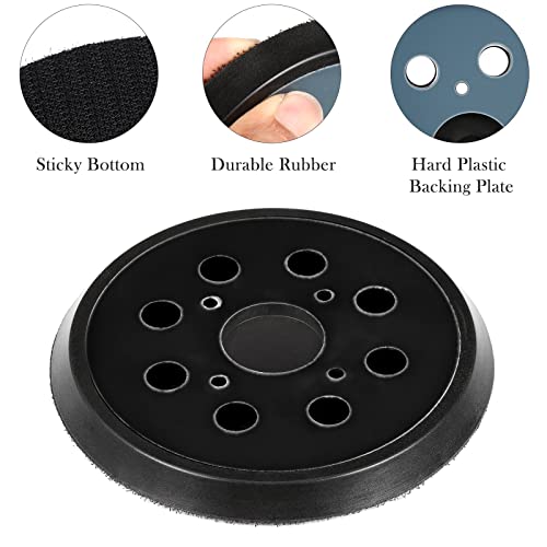 Mudder 2 Pcs 5 Inch 8 Hole Hook and Loop Orbital Sander Replacement Pad by Mudder - Used condition - Image 5