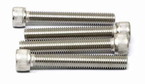 Image of iexcell 4 Pcs M12 x 80mm Thread Pitch 1.75 mm Stainless Steel 304 Hex Socket Head Cap Screws Bolts Kit