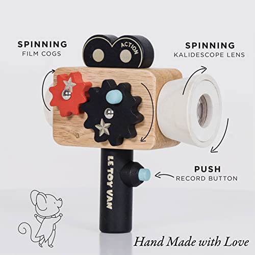 Le Toy Van - Educational Wooden Toy Hollywood Film Camera | Kids Pretend Role Play Toy - Suitable For 3 Years + (TV334) Medium by Le Toy Van - Image 2