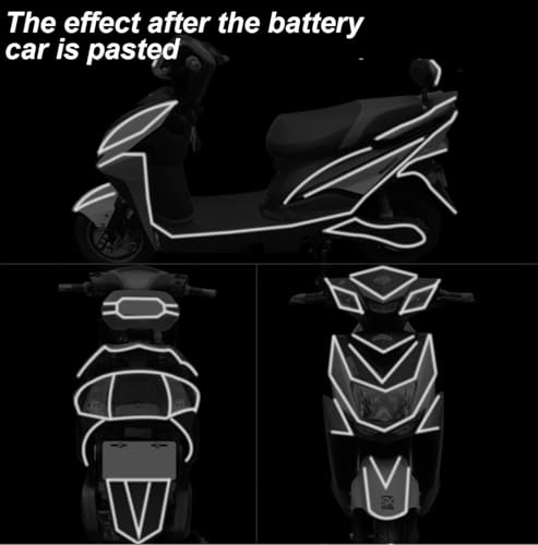 Image of WALLMATE Reflective Strip Sticker Self-Adhesive Night Visibility Warning Tape Waterproof Safety Reflector for Car, Bikes,Truck And Other Vihicle (Silver strip, 0.5 In x 45 Mtr (1771 in) (PCK OF 2))