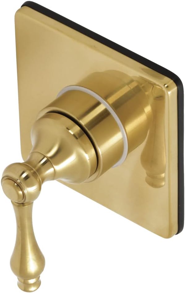 Kingston Brass KS3047AL 3-Way Diverter Valve with Trim Kit, Brushed Brass