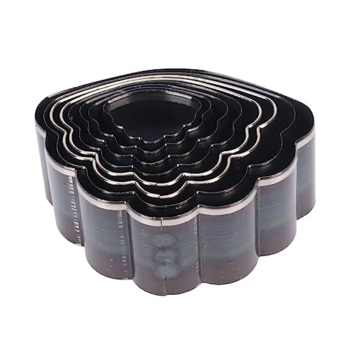 8pcs Outils de Coupe Cuir Kit, Trou Creux en Cuirs en Forme de Fleur, Emporte piece coeur cuir, Matrice De Découpe en Acier à Haute Teneur Carbone, pour la...
