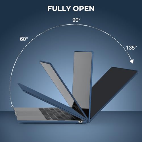 Image of EooCoo for MacBook Air 13.3 inch Case with Keyboard and Screen Protector | Ultra Thin and Transparent, Hard Case Compatible with MacBook Air 13.3 inch M1 Chip 2021-2018 with Retina Display