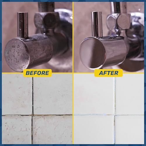 Bathroom Deep Cleaning Combo | A-Zi Clean 200 ML & GOTILE PRO Tile Cleaner 1L Concentrated | Removes Hardwater Marks, Limescale, Soap Scum and Oil Stains for Faucet, Basins, Quick action