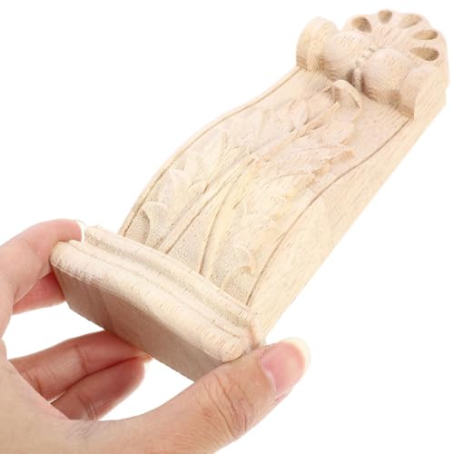 MAGICLULU 4stücke Geschnitzte Holzkonsole Im Europäischen Stil Kleine Rustikale Wandverkleidung Dekorative Römische Säulen Für Wohnraum Langlebige Massivholz-konsolen Für Vielseitige Anwendungen