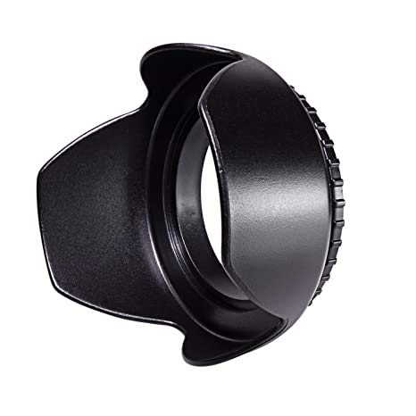 HIFFIN® 55mm Lens Hood Screw Mount Flower Lens Hood for Canon Nikon Sony Camera Accessories Lens Protect (55mm Flower Lens Hood)