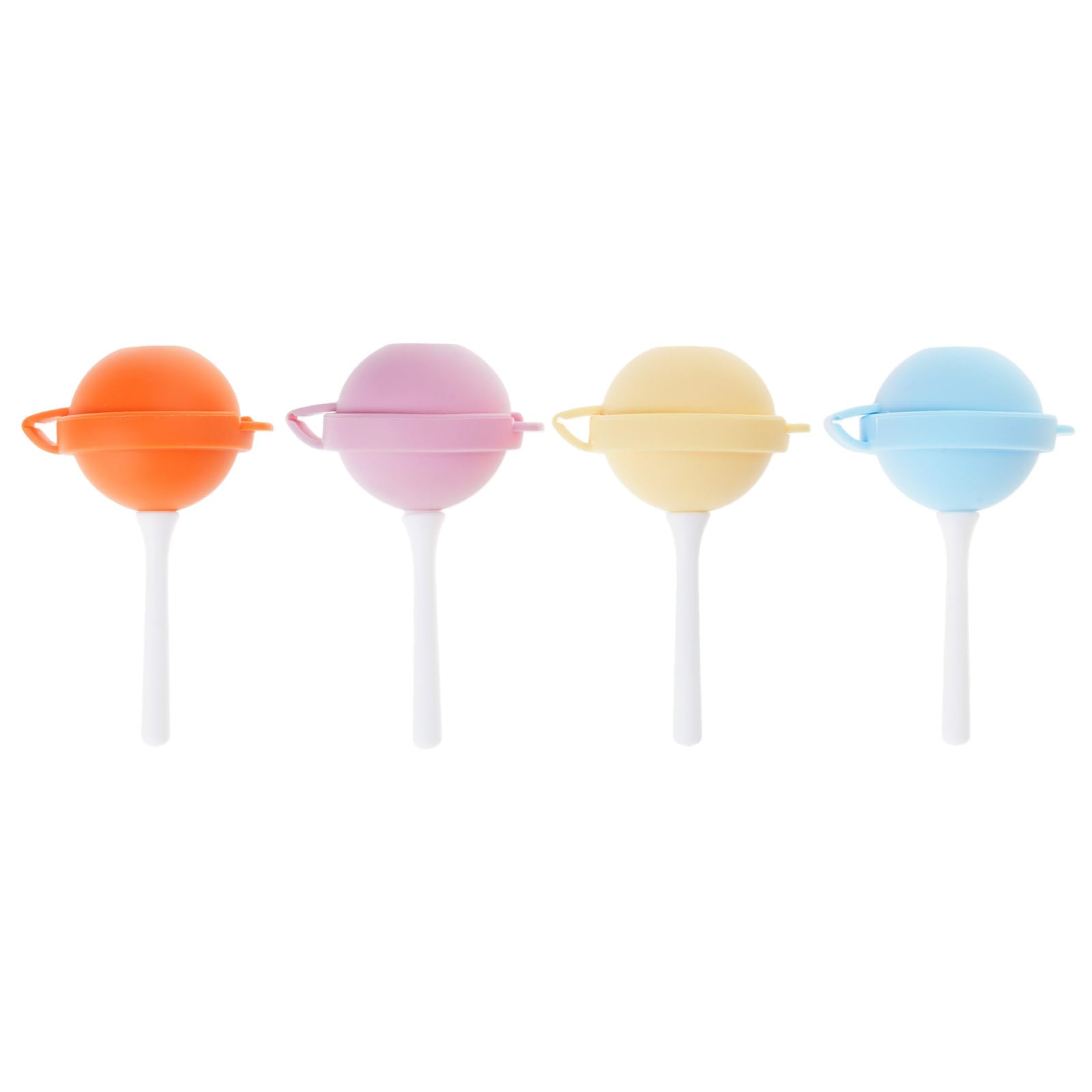 Kalttoy Multicolor 4Pcs Silicone Lollipop Molds Ice Maker Crystal Epoxy Mold Candy Cake Chocolate Decorating Tools Decoration Silicone Mold