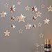 20Pcs Glitter Champagne Gold Hanging Stars for Birthday Party Decorations Twinkle Little Starry Astronomy Party Decoration for Star Baby Shower Boy Girls Room Xmas Wedding Hen Party Supplies
