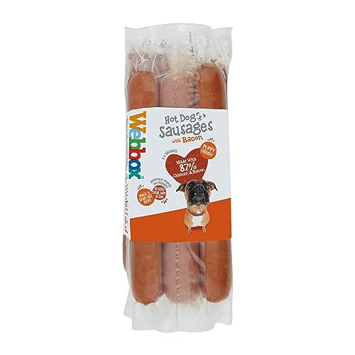 Webbox Hot Dog Sausages Dog Treats, Puppy Friendly, Individually Wrapped for Freshness No Artificial Colours - Image 2