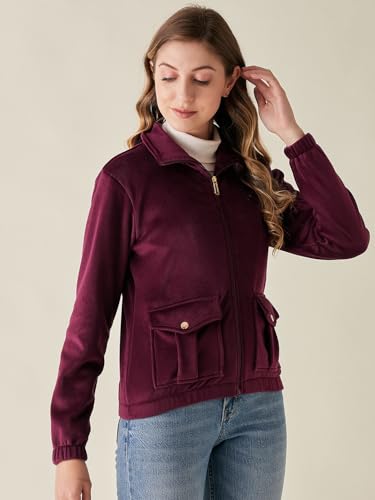 Image of Modeve Women Full Sleeve Jacket for Winter
