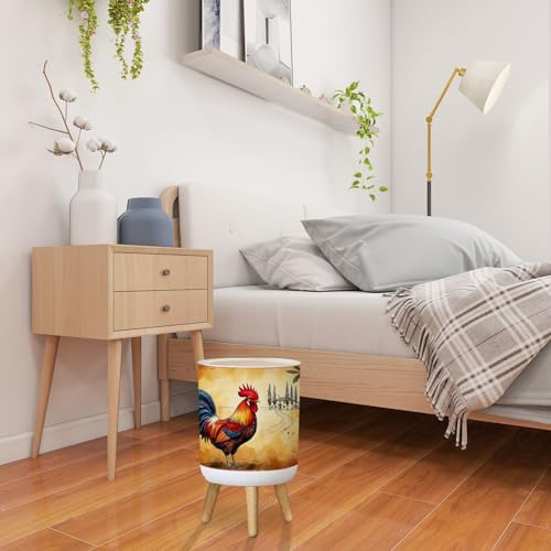 Caneca de basura pequeña con tapa 1.8 galones miniatura 4