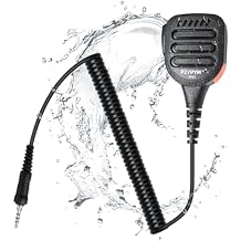 Speaker Microphone Handsfree for Standard Horizon SSM-14A Submersible Radio,Commercial-Grade, IP67 Waterproof Rainproof, High-Output Noise Canceling Loud Lapel Mic for Demanding Marine Environments