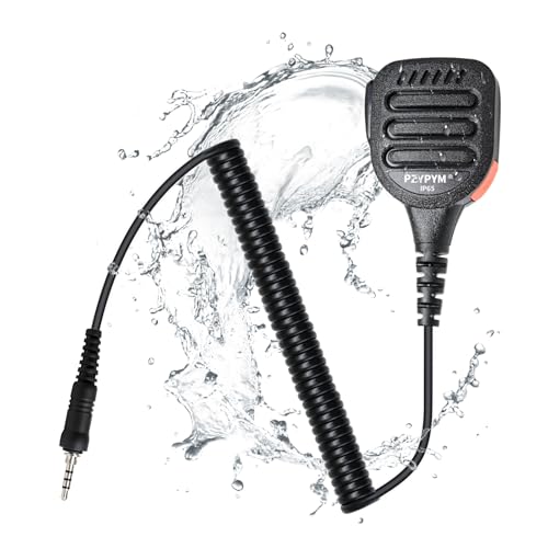 Speaker Microphone Handsfree for Standard Horizon SSM-14A Submersible Radio,Commercial-Grade, IP67 Waterproof Rainproof, High-Output Noise Canceling Loud Lapel Mic for Demanding Marine Environments