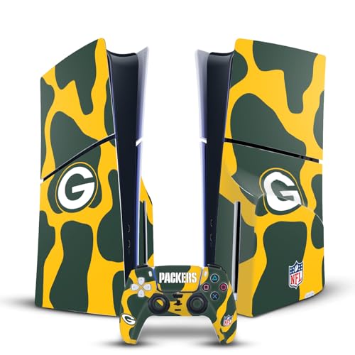 Peau vinyle NFL Green Bay Packers pour console PS5 Slim et manette finition premium