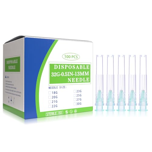 32 Gauge 1/2 Inch Luer Lock Dispensing Accessories, Individually Packaged, 100Pack