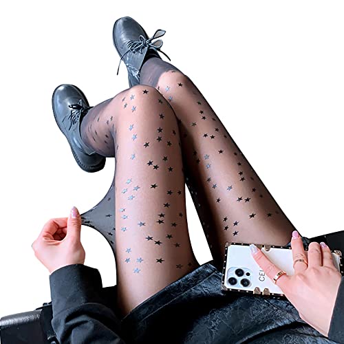 Image of Cute Patterned Pantyhose Tights for Women Valentine's Day