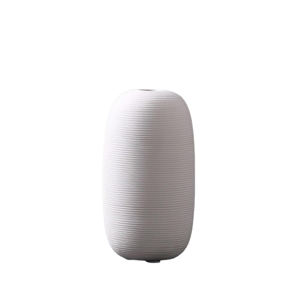 flower vase White Ceramic Vase Arrangement Living Room Flower Dry Flower/Hydroponic Decoration
