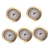 PACKOVE 5pcs Mechanical Cigar Hygrometer Gauge for Humidor Box Accurate Humidity Monitor