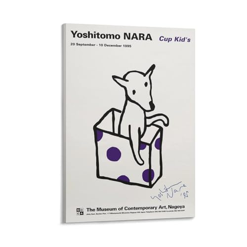 奈良美智ポスター素晴らしい絵画《カップキッド》 ポスター 装飾 絵 キャンバス 壁アート リビングルーム 寝室 印刷 アートパネル08x12inch(20x30cm)