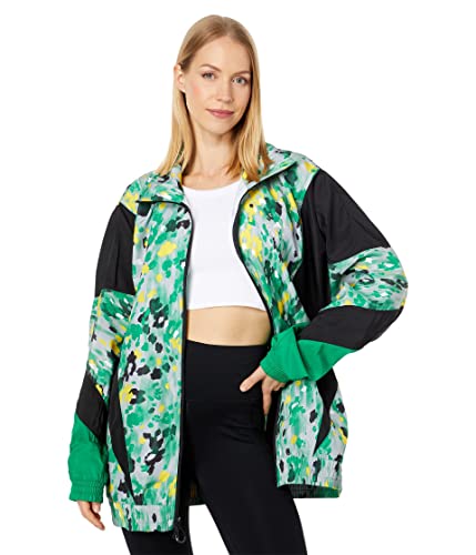Veste adidas Tracktop tiss HG1934 Onix et vert en taille M pour homme